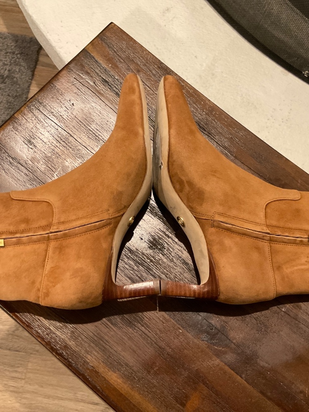 Veronica Beard Kelby Ankle Bootie Hazelwood Suede Size 7 - Picture 5 of 8